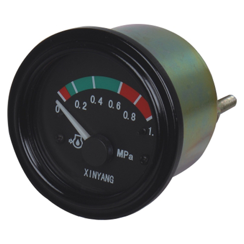 The oil pressure gauge